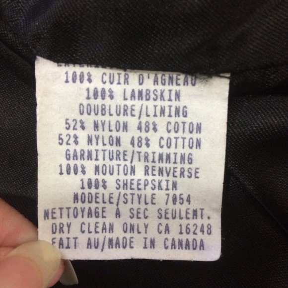 Vintage Laurence Roy Women 100% Lambskin Soft Leather Moto Jacket Small Petite - Picture 8 of 8